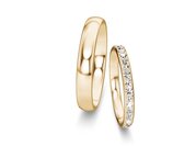 Eheringe Classic/Eternal mit Diamant-Pavé 0,46ct