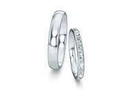Eheringe Classic/Eternal mit Diamant-Pavé 0,46ct