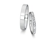 Eheringe Infinity mit Diamant-Pavé 0,46ct