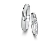 Eheringe Delight/Heaven mit Diamant-Pavé 0,46ct