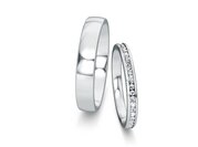 Eheringe Modern/Romance mit Diamanten 0,3ct