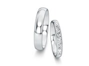 Eheringe Classic/Eternal mit Diamant-Pavé 0,22ct