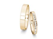 Eheringe Infinity mit Diamant-Pavé 0,22ct