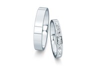 Eheringe Infinity mit Diamant-Pavé 0,22ct