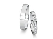 Eheringe Infinity mit Diamant-Pavé 0,22ct