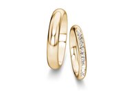 Eheringe Delight/Heaven mit Diamant-Pavé 0,24ct