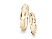 Eheringe Classic/Eternal mit Diamant-Pavé 0,16ct