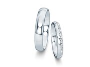 Eheringe Classic/Eternal mit Diamant-Pavé 0,16ct