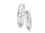Eheringe Classic/Eternal mit Diamant-Pavé 0,16ct