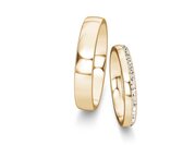 Eheringe Modern/Romance mit Diamant-Pavé 0,165ct