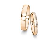 Eheringe Modern/Romance mit Diamant-Pavé 0,165ct