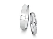 Eheringe Desire mit Diamant-Pavé 0,16ct