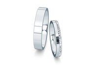 Eheringe Infinity mit Diamant-Pavé 0,165ct