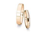Eheringe Infinity mit Diamant-Pavé 0,165ct