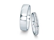 Eheringe Modern/Romance mit Diamanten 0,13ct