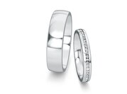 Eheringe Modern/Romance mit Diamanten 0,13ct