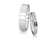 Eheringe Infinity mit Diamanten 0,13ct