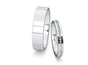 Eheringe Infinity mit Diamanten 0,13ct
