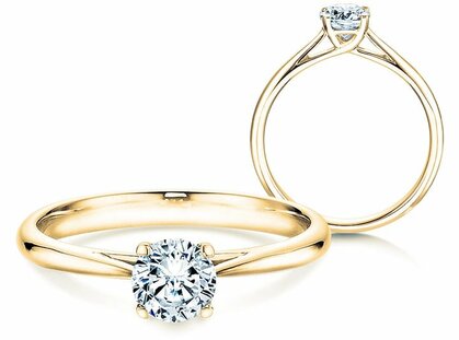 Solitärring Delight in 14K Gelbgold mit Diamant 0,75ct H/SI