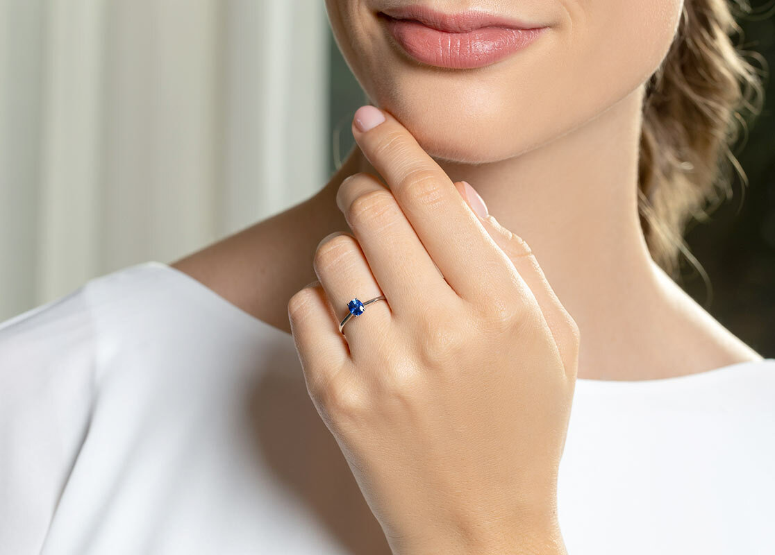 Saphirringe mit Diamant