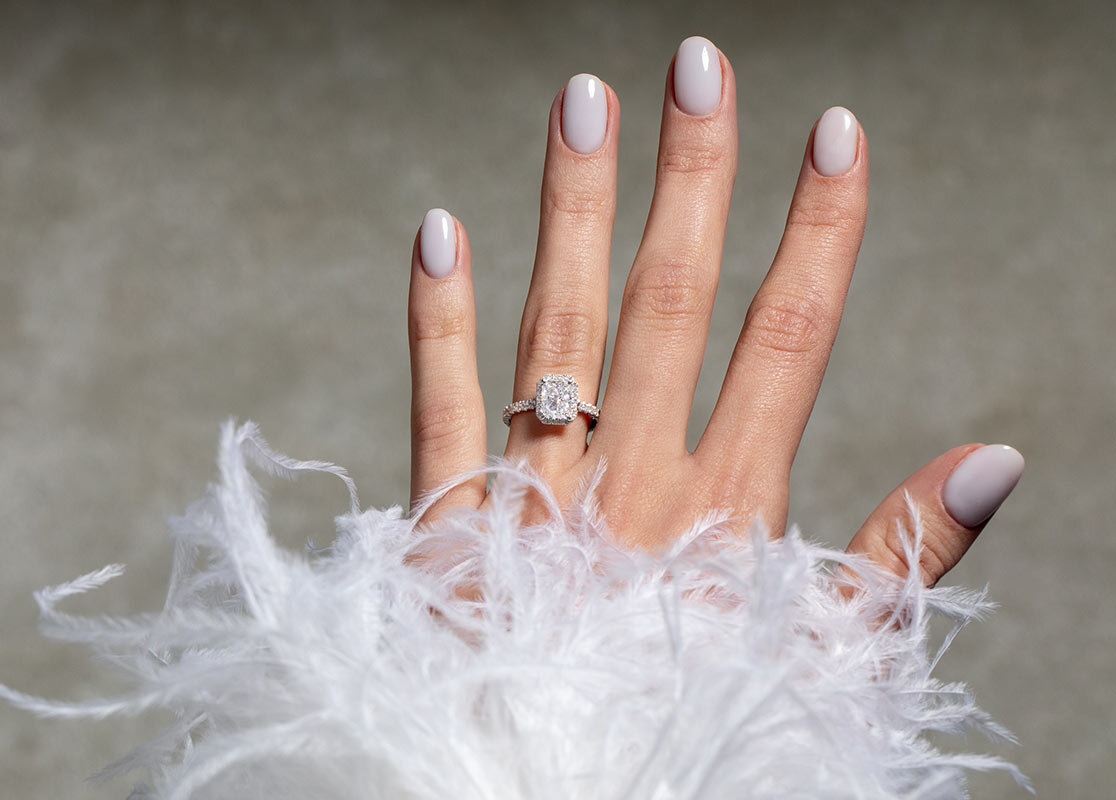 Diamantringe Weißgold, Silber, Platin, Gelbgold und Roségold