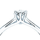 Viertelkaräter-Verlobungsring