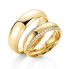 Gelbgold-Eheringe