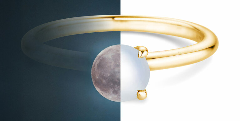 Mondstein Edelstein  der mystische Trendstein für Schmuck