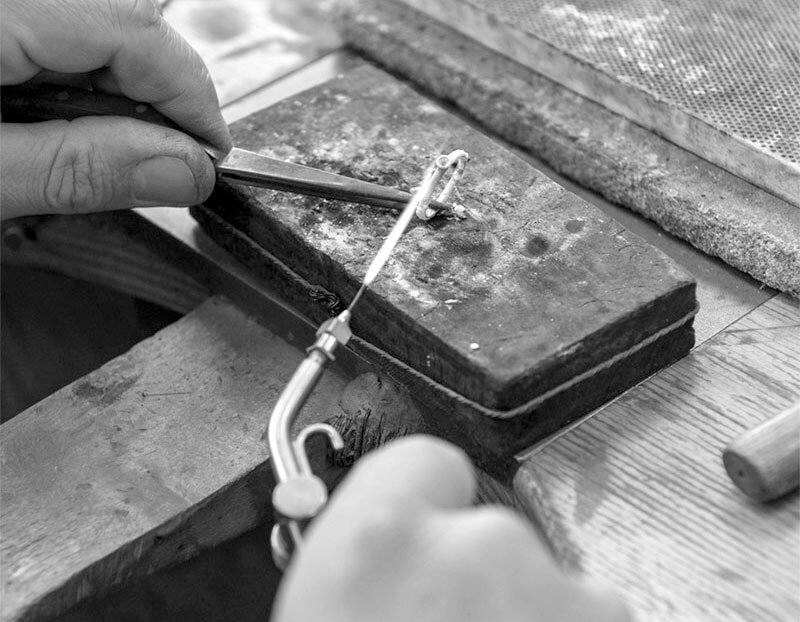 Fassung wird für Diamant vorbereitet