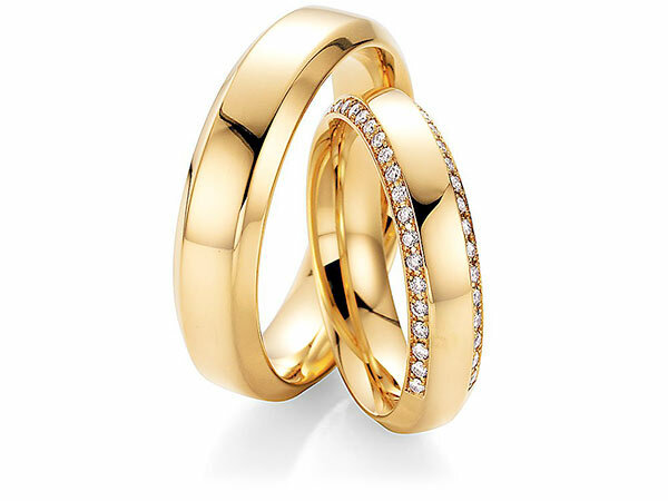 Eheringe aus Gelbgold