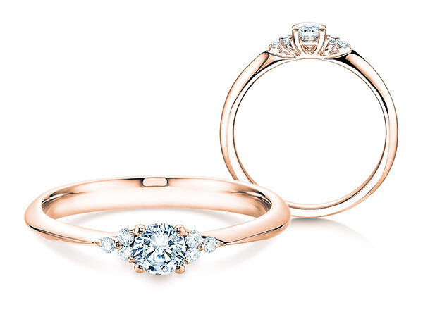 Roségold-Verlobungsringe