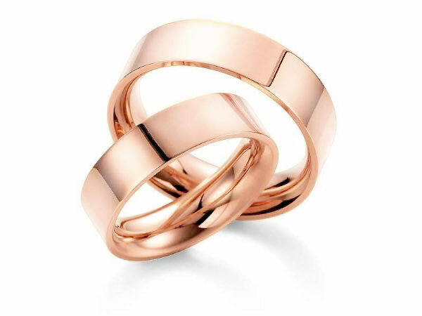 Roségold-Eheringe