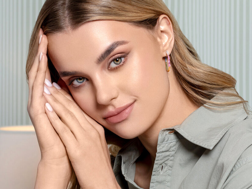 Creolen Rainbow Ombre