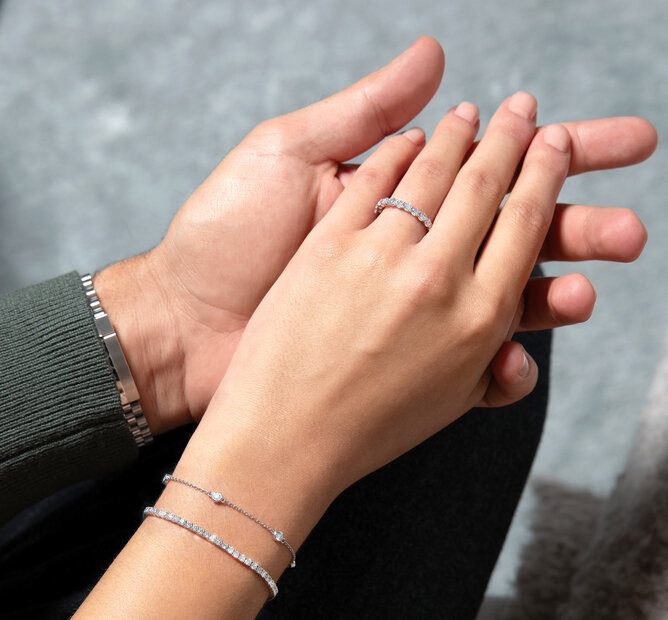 Tennisarmband Modern und Armband Leon