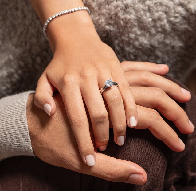 Schlichter Ehering Modern 