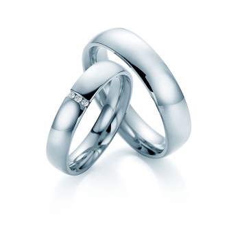 Eheringe „With You“ in Platin 950/- 