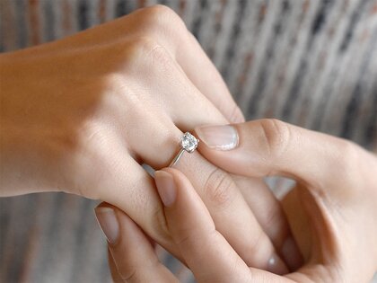 Ring Classic 4 in 9K Weißgold mit Labordiamant 1,00ct