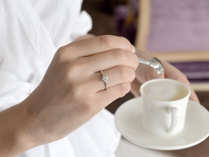 Solitärring Melody in 14K Weißgold mit Labordiamant 0,75ct