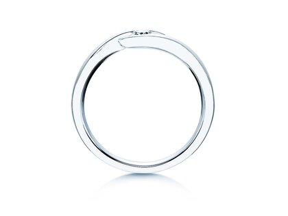 Spannring Twist in 14K Weißgold