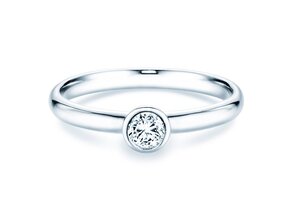 Solitärring Eternal in 9K Weißgold mit Diamant 0,25ct