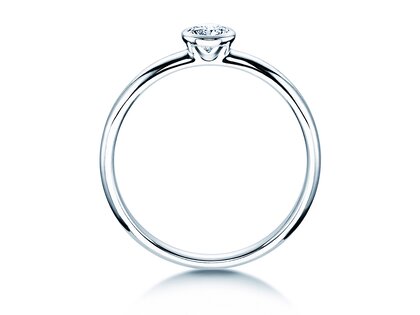 Solitärring Eternal in 9K Weißgold mit Diamant 0,25ct