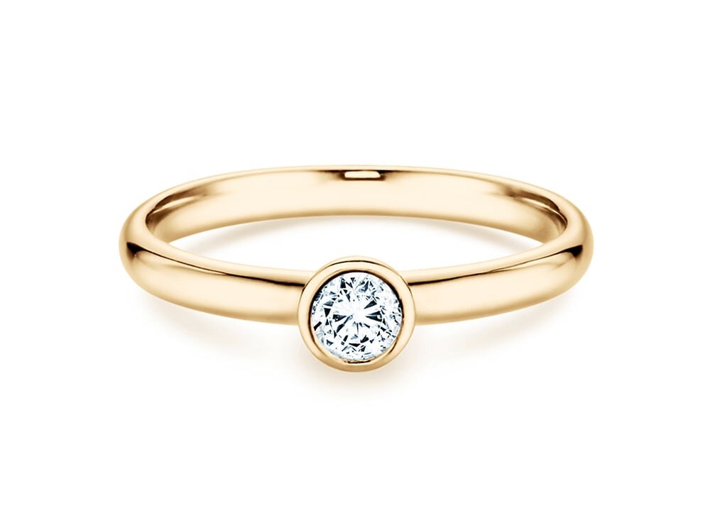 Solitärring Eternal in 9K Gelbgold mit Diamant 0,25ct G/SI