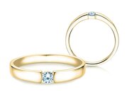 Spannring Infinity Petite in Gelbgold