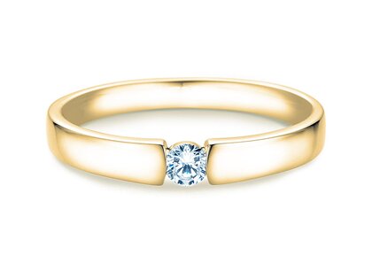 Spannring Infinity Petite in Gelbgold