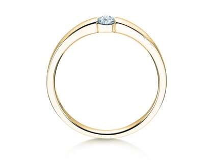 Spannring Infinity Petite in Gelbgold