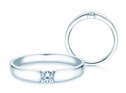 Spannring Infinity Petite in Weißgold