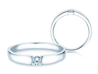 Spannring Infinity Petite in Weißgold