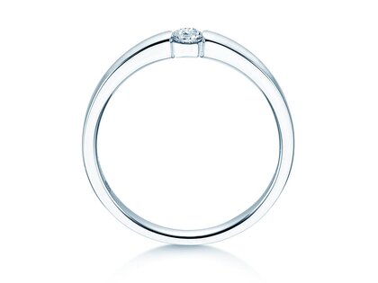 Spannring Infinity Petite in Weißgold