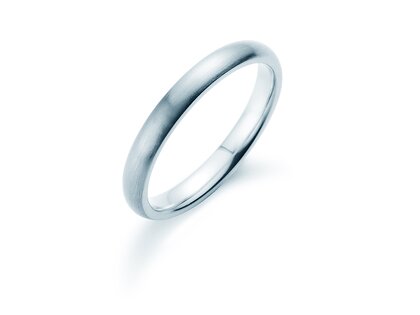 Ring Classic 2,5mm in 9K Weißgold matt