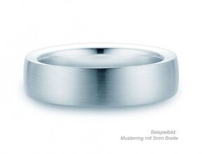 Ring Infinity 2,5mm in 9K Weißgold matt